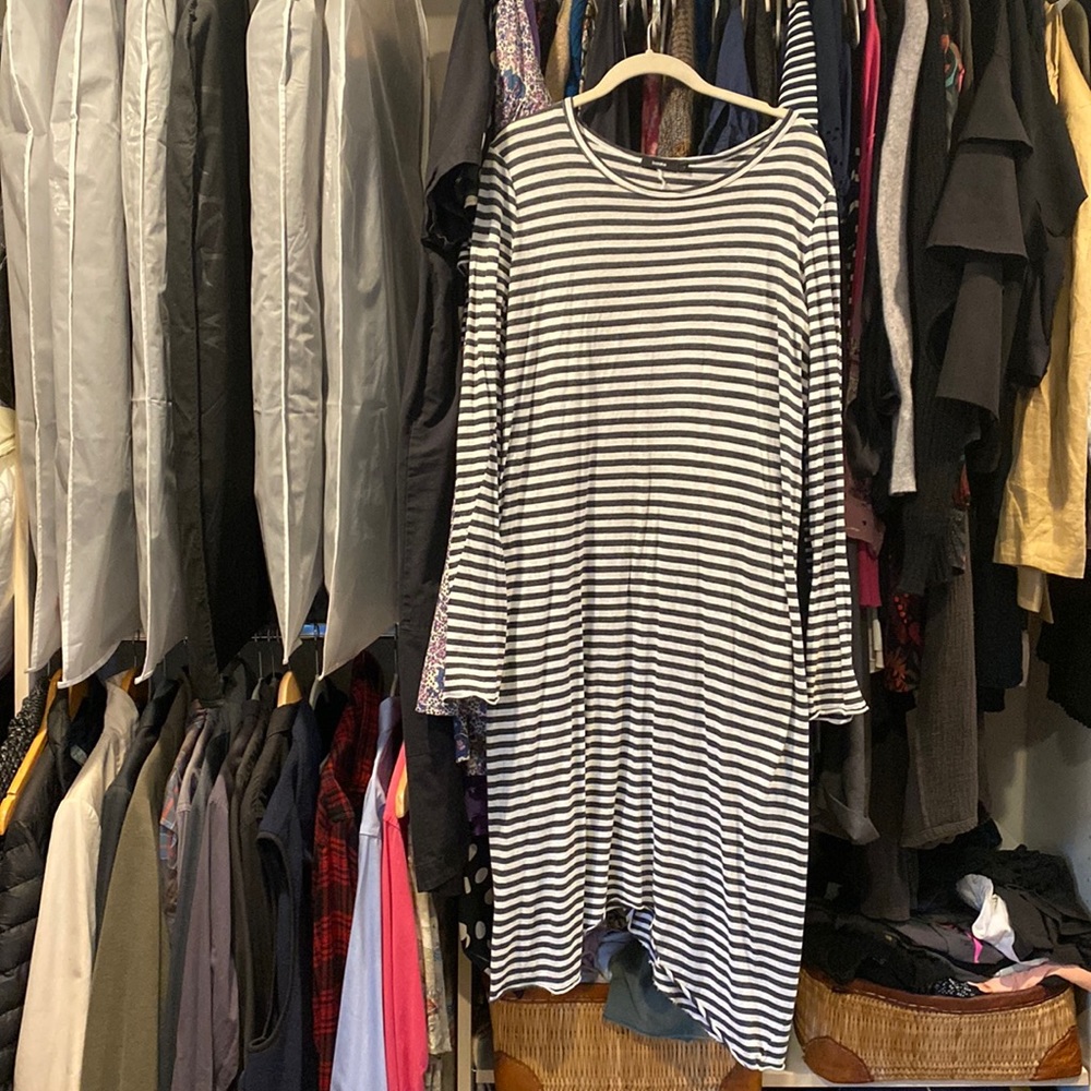Bassike striped shirt cotton dress